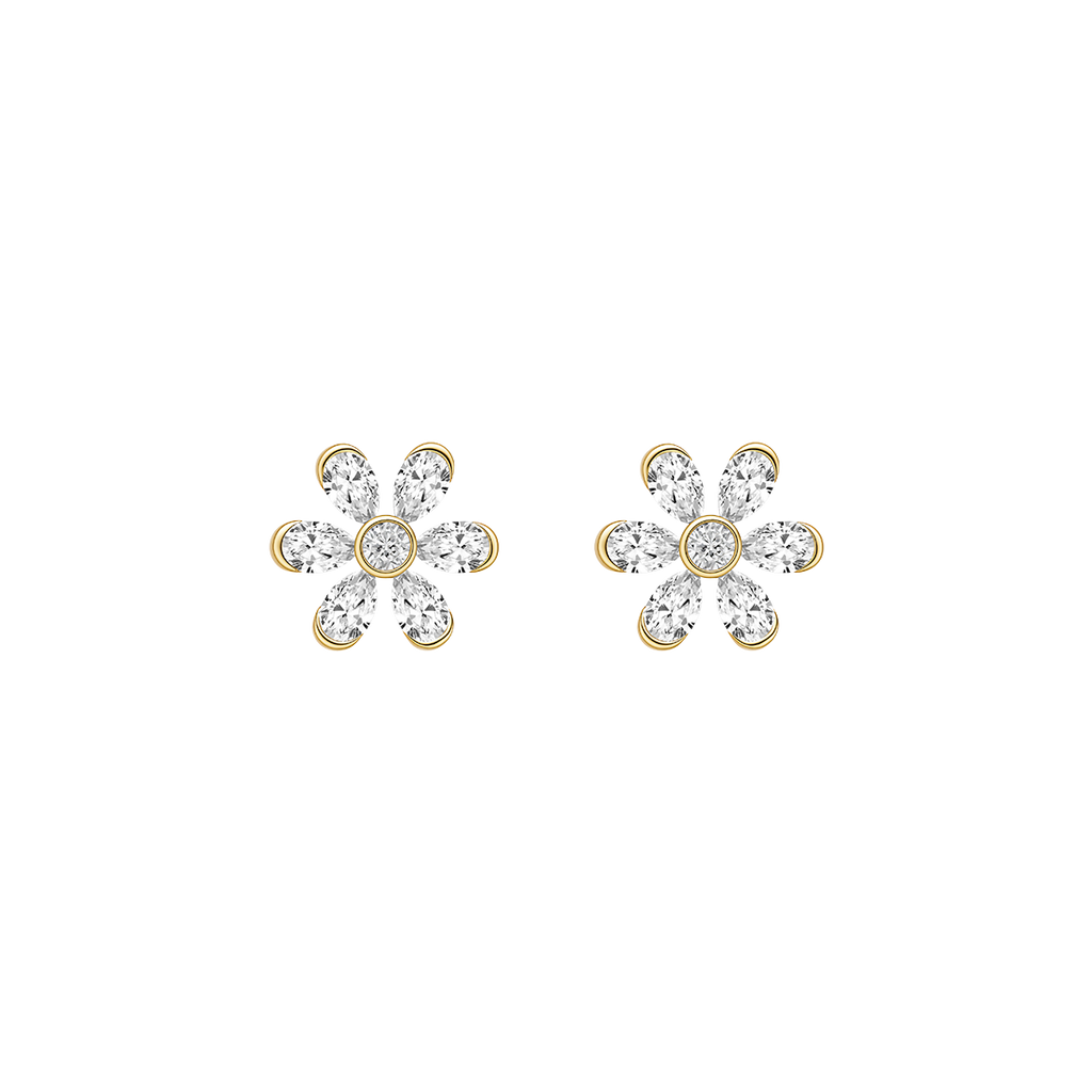 Daisy Lab-Grown Diamond Stud Earrings
