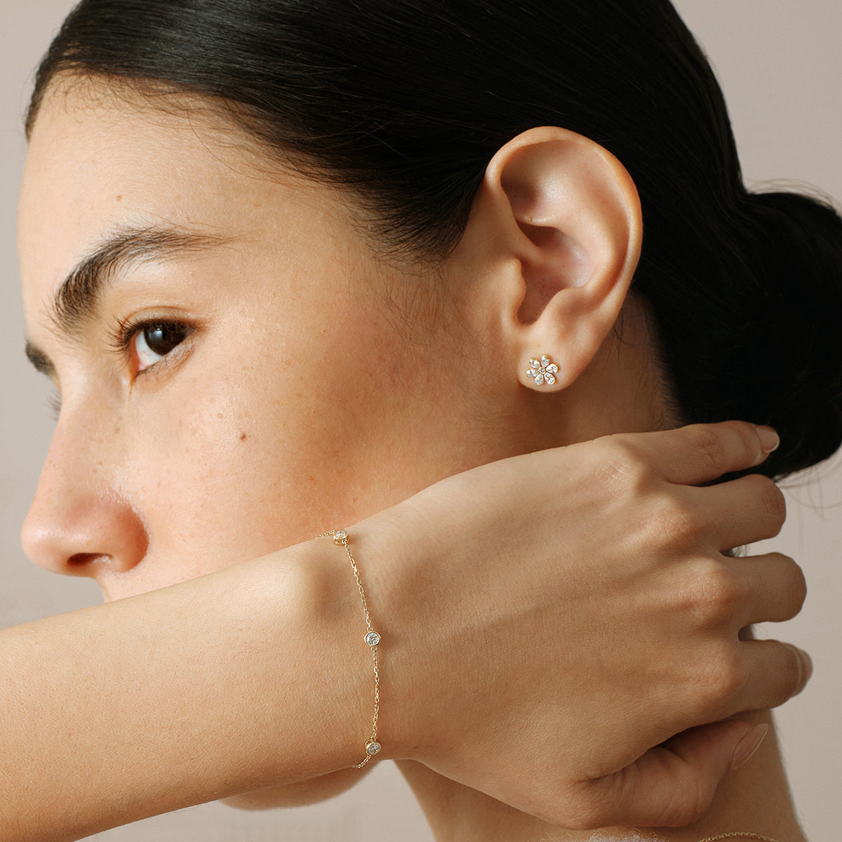 Daisy Lab-Grown Diamond Stud Earrings