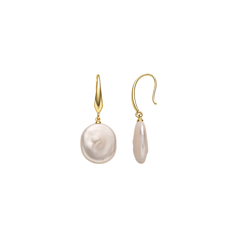 Aura Pearl PFE1160-SY pearl earrings detail view