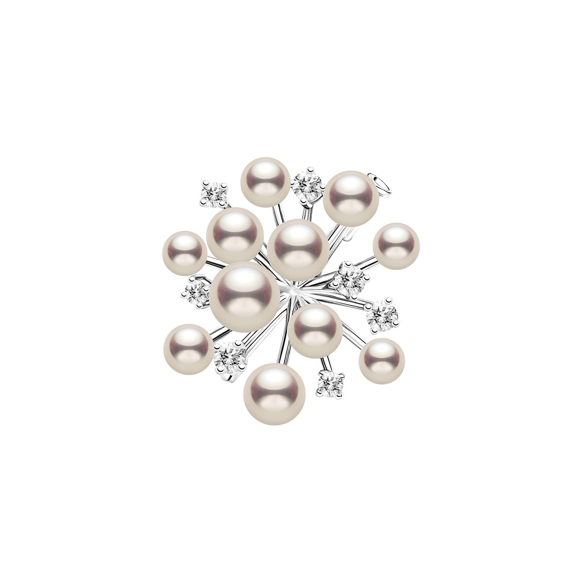 Starburst Pearl Brooch