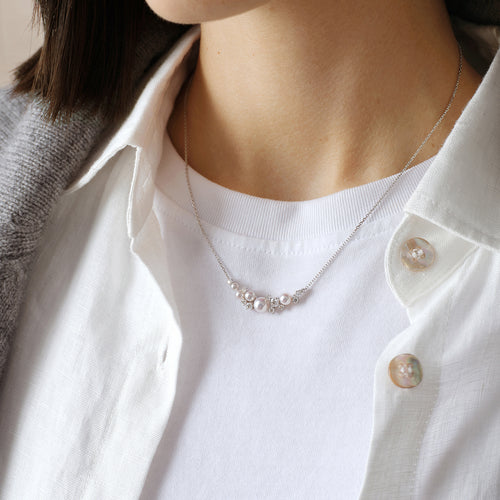 Starlit Flow Freshwater Pearl Necklace