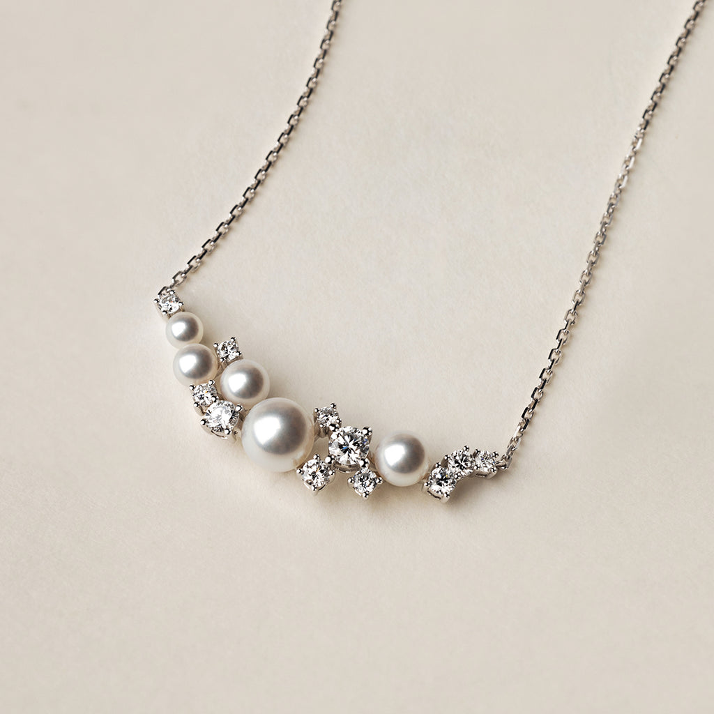 Starlit Flow Freshwater Pearl Necklace