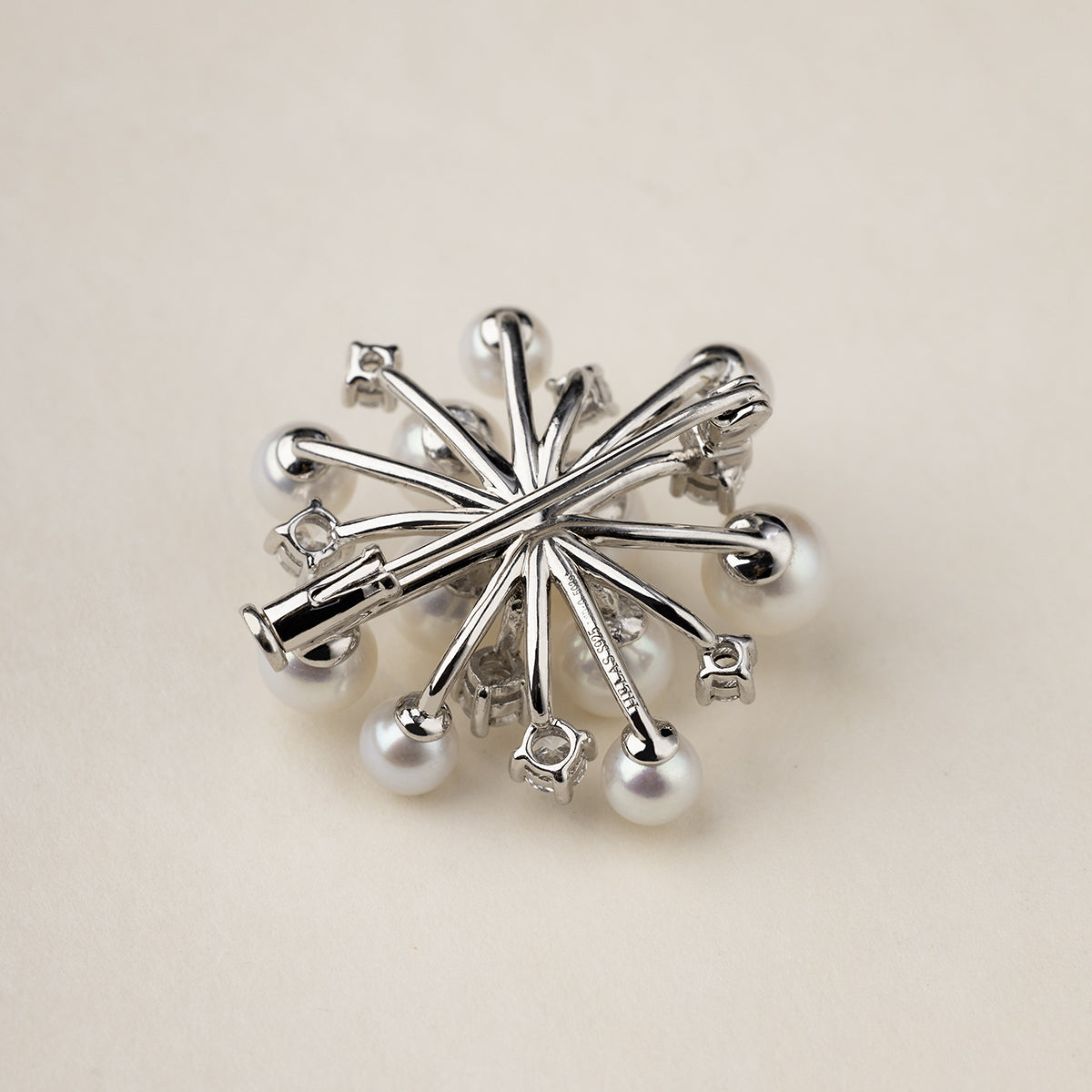 Starburst Pearl Brooch